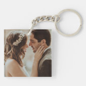 Barn wood Rustic Mountains Save the Date Sleutelhanger (Achterkant)