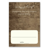 Barn Wood Seating Kaart (Voorkant)