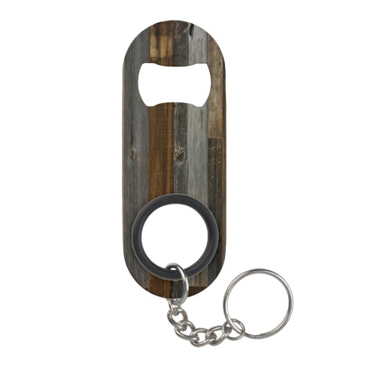 Barn Wood Sleutelhanger Mini Flessenopener (Achterkant)