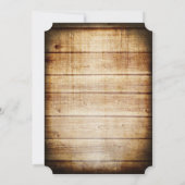 Barn Wood String Lights Rustic Vrijgezellenfeest Kaart (Achterkant)