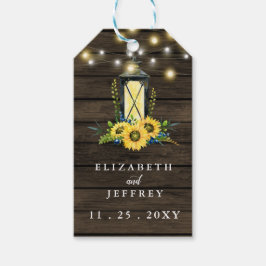 Barn Wood String Lights Sunflower Wedding Cadeaulabel