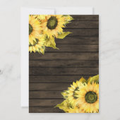 Barn Wood String Lights Zonnebloemen sparen Datum Aankondiging (Achterkant)