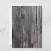 Barn Wood Teken repetitie Dinner Party Kaart (Achterkant)