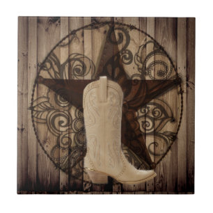 Barn Wood Texas Lone Star western land cowgirl Tegeltje