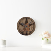 Barn Wood Texas Star western land cowboylaarzen Ronde Klok (Huis)