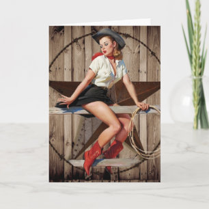 Barn Wood Texas western land Cowgirl Kaart