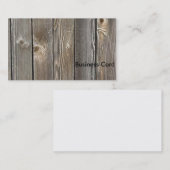 Barn Wood Visitekaartje (Voorkant / Achterkant)