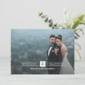 Barn Wood Weddenschap Foto kaarten (Staand voorkant)