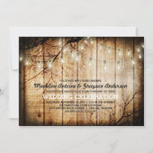 Barn Wood Weddenschap met tekenvellen Kaart (Voorkant)