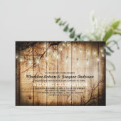 Barn Wood Weddenschap met tekenvellen Kaart (Staand voorkant)