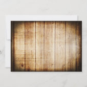 Barn Wood Weddenschap met tekenvellen Kaart (Achterkant)