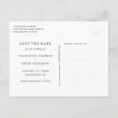 Barn Wood Wedding Save the Date Briefkaarten (Achterkant)