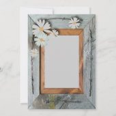 Barn Wood western Country Wedding Repetitie Diner Kaart (Achterkant)