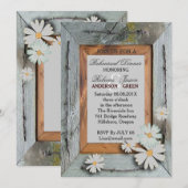 Barn Wood western Country Wedding Repetitie Diner Kaart (Voorkant / Achterkant)