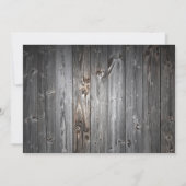 Barn Wood Zonnebloem Repetitie Diner Uitnodigingen (Achterkant)