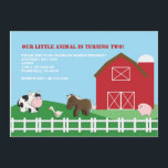 Barn Yard Friends Uitnodiging<br><div class="desc">De perfecte uitnodiging voor een schuurtuin of een dierlijk verjaardagsfeest. Schattige schuurdieren,  in een eenvoudig modern ontwerp. Verkrijgbaar bij verschillende opties voor kaartvoorraad. Ontworpen door Bean Sprout Studio en beschikbaar via Zazzle.com</div>