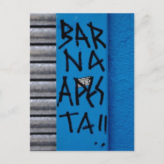 Barna apesta! briefkaart (Voorkant)