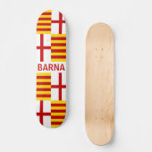 Barna - Vlag van Barcelona Persoonlijk Skateboard (Voorkant)