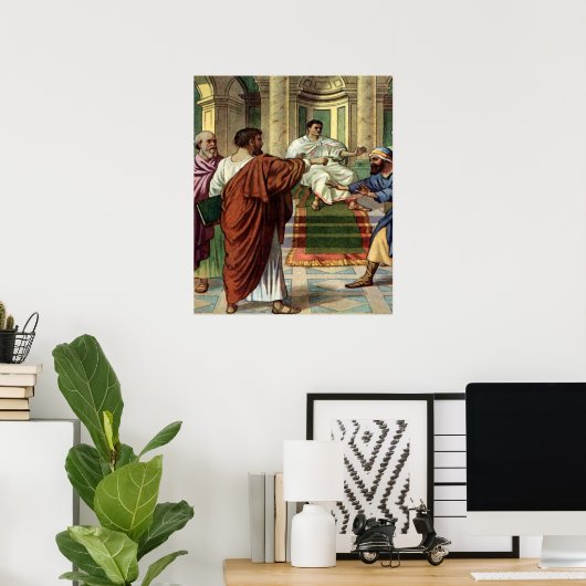 barnabas en saul gaan uit als poster voor missiona (Thuiskantoor)