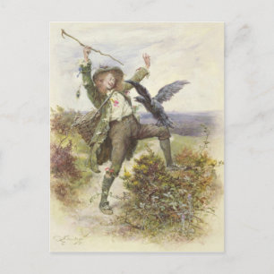 Barnaby Rudge en de Raven Grip Briefkaart