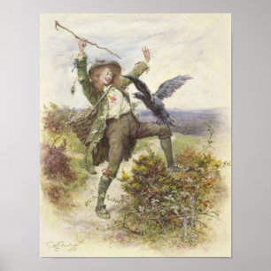 Barnaby Rudge en de Raven Grip Poster