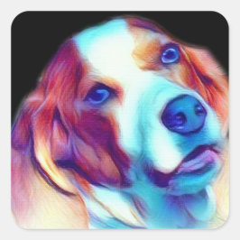 Barnaby Vierkante Sticker