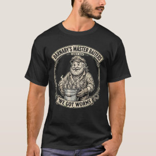 Barnabys Master Baiters Vintage Aas Winkel Vissen T-shirt