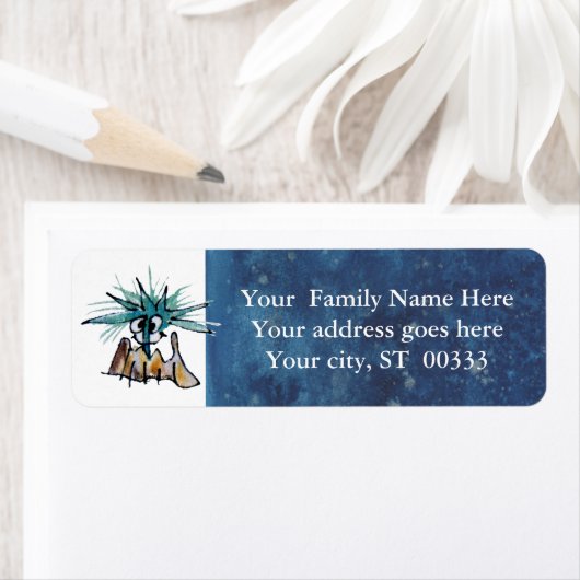 Barnacle Bill Christams Return Address Labels (Insitu)