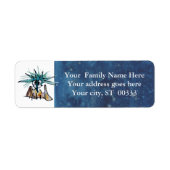 Barnacle Bill Christams Return Address Labels (Voorkant)