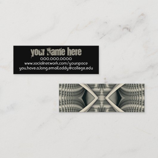 Barnacle Goose Persoonlijk contact Mini Visitekaartje (Voorkant / Achterkant)