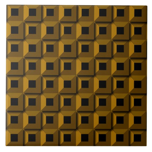 Barnacles in Gold Ceramic Photo Tile Tegeltje (Voorkant)