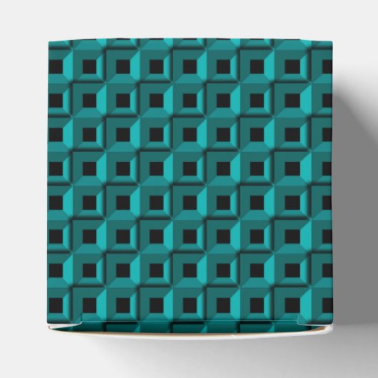 Barnacles in Turquoise Classic 2x2 Favor Box Bedankdoosjes (Bovenkant)