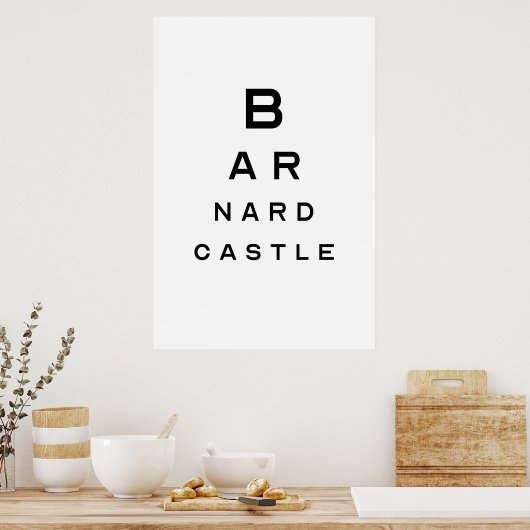 Barnard Castle Eye Test Poster (Keuken)