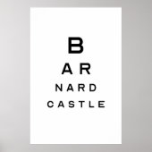 Barnard Castle Eye Test Poster (Voorkant)