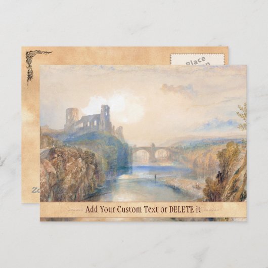 Barnard Castle Joseph Mallord William Turner Briefkaart (Voorkant / Achterkant)