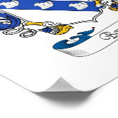 Barnard Coat of Arms/Family Crest Poster (Hoek)