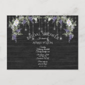 Barnboard Slingerlicht Paars Wisteria Bloem Briefkaart (Voorkant)