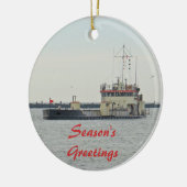 Barnegat Inlet Season's Greetings Keramisch Ornament (Links)