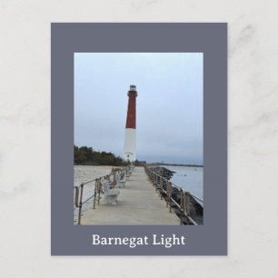 Barnegat Light Lighthouse Foto Ansichtkaart Briefkaart