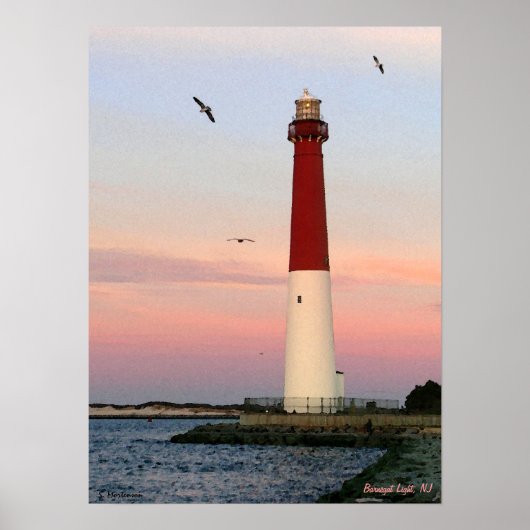 Barnegat Light, Long Beach Island, NJ Poster (Voorkant)