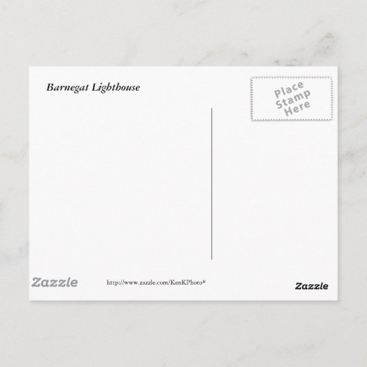 Barnegat Lighthouse IV Briefkaart (Achterkant)