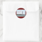 Barnegat Lighthouse Kerst sticker (Tas)