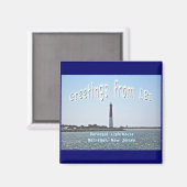Barnegat Lighthouse LBI Greetings Magnet (Voorkant / Achterkant)