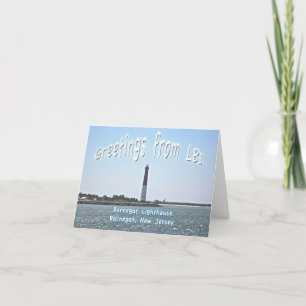 Barnegat Lighthouse LBI Greetings Note Card Kaart