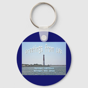 Barnegat Lighthouse LBI Greetings Sleutelhanger
