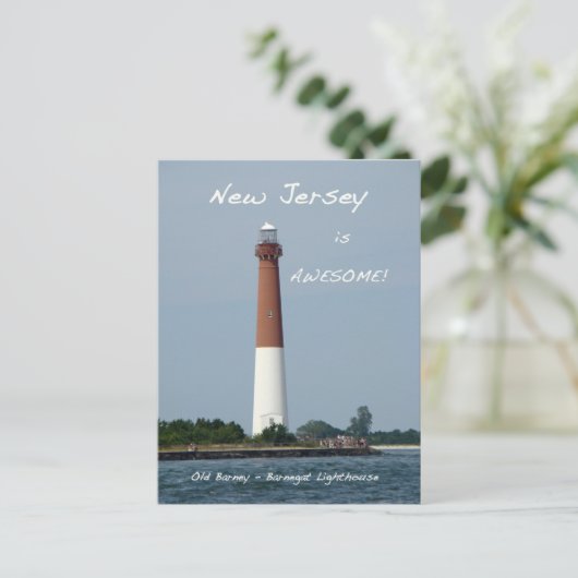 Barnegat Lighthouse Long Beach Island New Jersey Briefkaart (Staand voorkant)