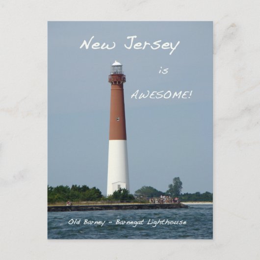 Barnegat Lighthouse Long Beach Island New Jersey Briefkaart (Voorkant)