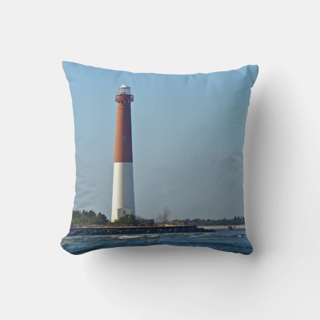 Barnegat Lighthouse Long Beach Island New Jersey Kussen (Voorkant)