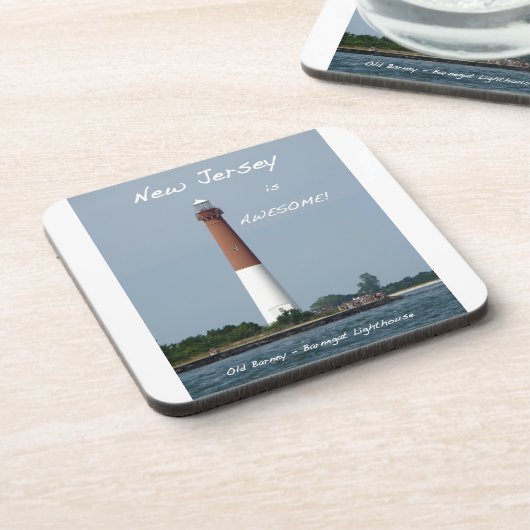 Barnegat Lighthouse Long Beach Island New Jersey Onderzetter (Linkerzijde)