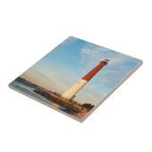 Barnegat Lighthouse, Long Beach Island, NJ Tegeltje (Zijkant)
